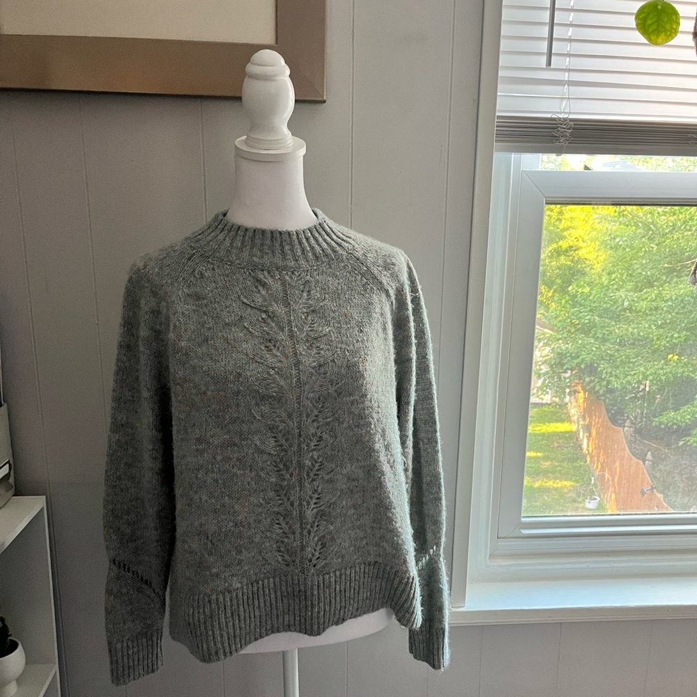 Loft light blue sweater with colorful flecks